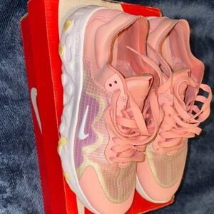 Nike Pink and Yellow Athletic Shoes